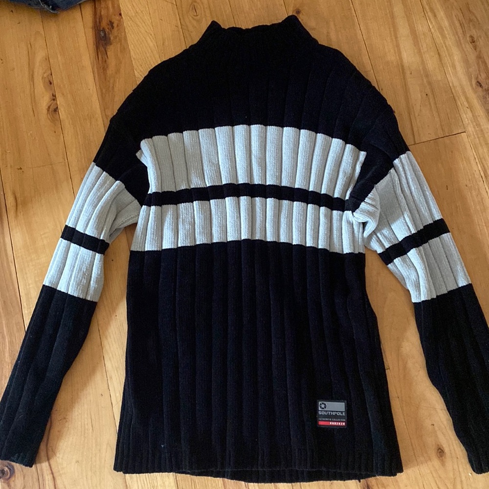 Southpole soft yarn quilted sweater